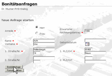 Service: Bonitätsprüfung mit der PVS/